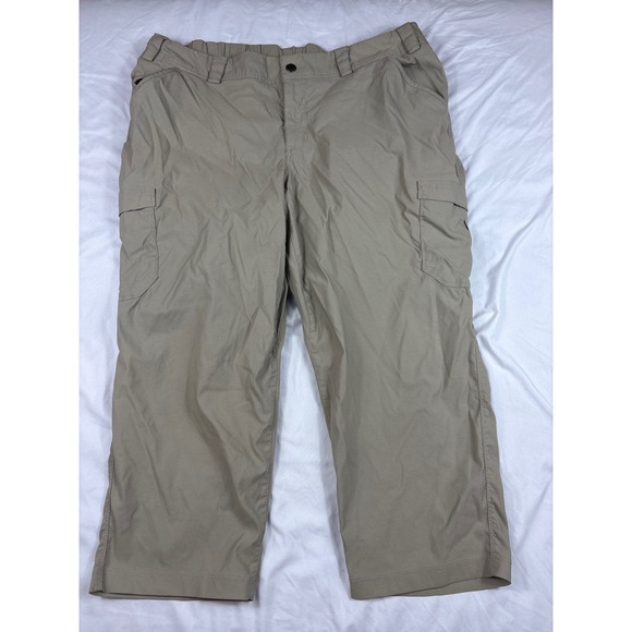 Duluth Trading Co Pants - Duluth Trading Co Womens 18W Tan Khaki Cargo Pants Outdoor Utility Straight Leg